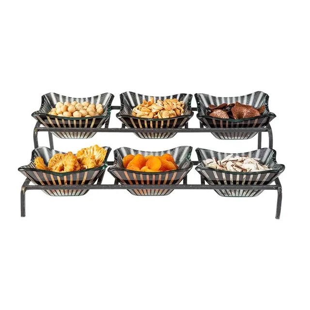 rosseto-kalderon-gst04bfp-etagere-2-st-ckig-6-schalen image 1