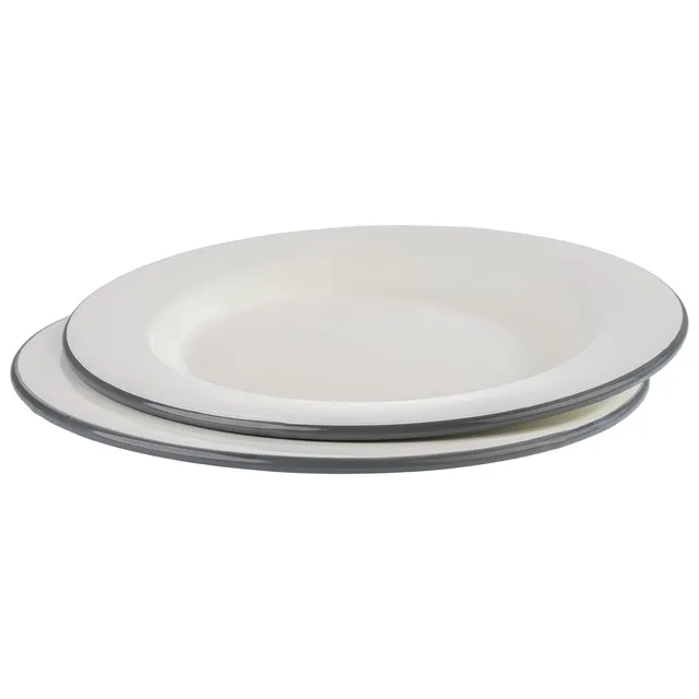 aps-pure-98671-emaille-teller-26-cm-2er-set-cremewei image 1
