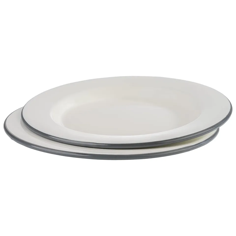 aps-pure-98671-emaille-teller-26-cm-2er-set-cremewei image 1
