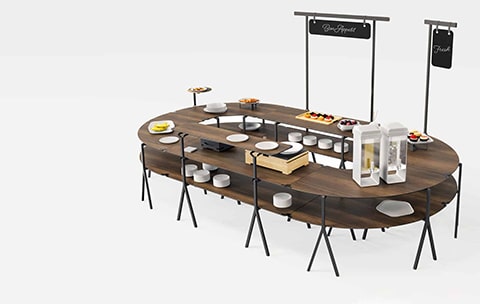 rosseto-grand-buffet-display-riser-buffetst-nder-profi image 1