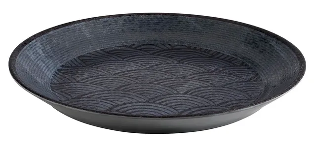 aps-dark-wave-84912-schale-32-cm-schwarz-melamin image 1