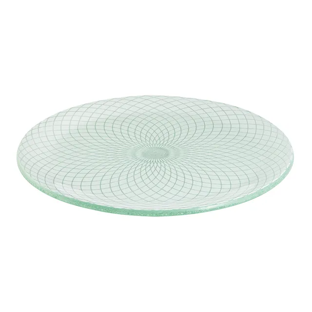 rosseto-kalderon-gls037w-glas-platte-rund-wei-2er-set image 1