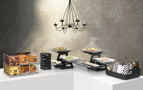rosseto-display-risers-buffet-riser-swan-deko-aufsteller image 1