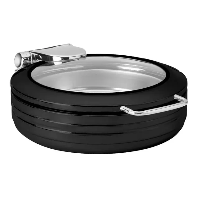 rosseto-cp403-bk-chafing-dish-rund-schwarz-glasdeckel image 1