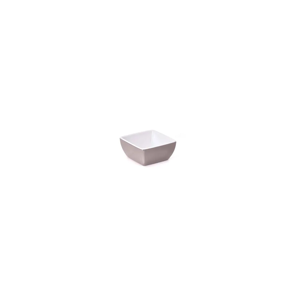 primeware-quality-melamine-schale-9-cm-eckig-taupe-wei image 1