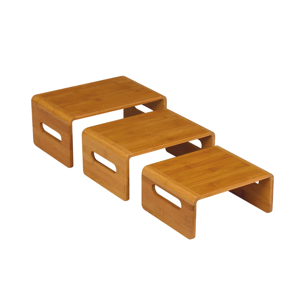 rosseto-sb101-riser-set-bambus-rechteckig-3-teilig image 1