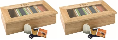 aps-superbox-11575-teebox-holz-4-kammern-mit-sichtfenster image 4