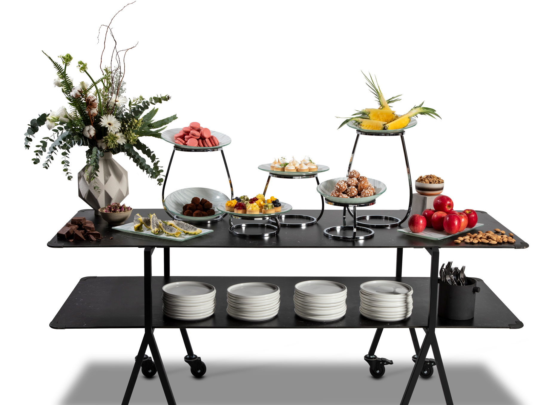 rosseto-rise-up-rur358s-b-buffetst-nder-set-schwarz-3-teilig image 4