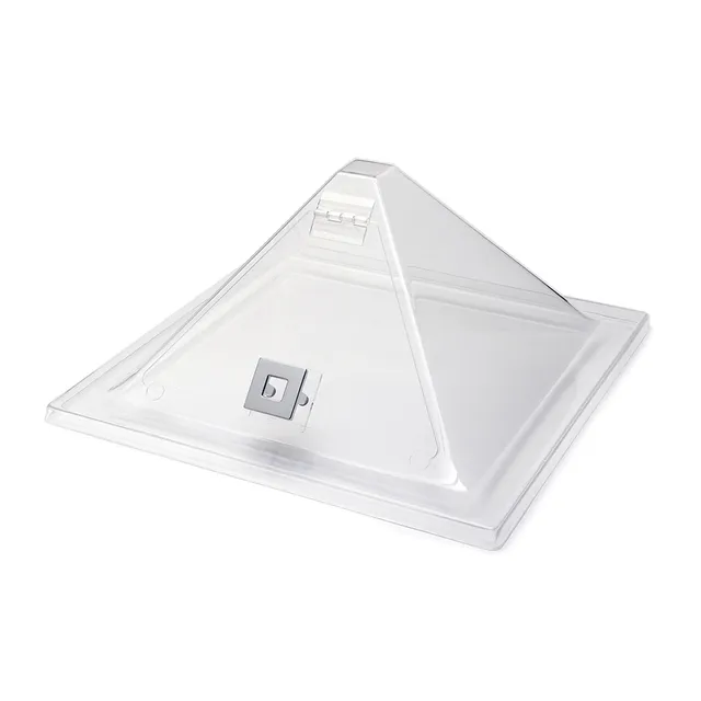 rosseto-sa123-abdeckhaube-pyramide-acryl-klar-mit-klappt-r image 1