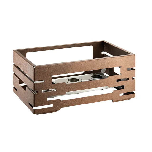rosseto-multi-chef-sm307-chafing-dish-bronze-10-zoll-mit-3-haltern image 1