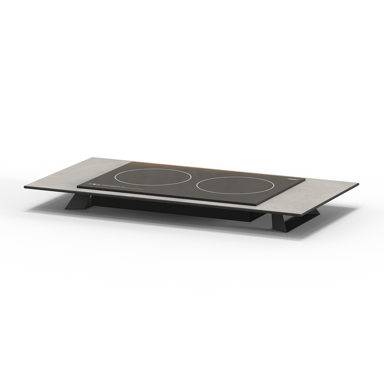 rosseto-alto-hplrsi101-induktions-riser-doppel-grau-88cm image 1