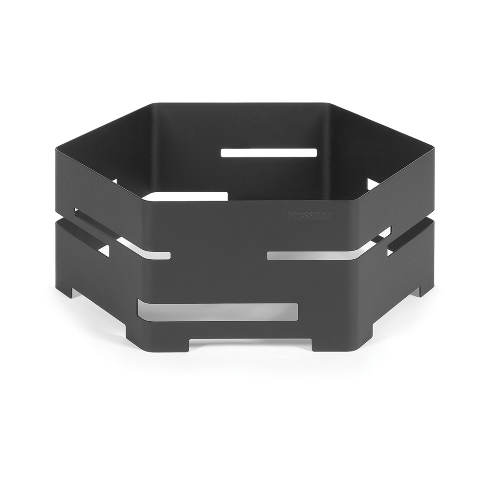 rosseto-sm134-riser-buffetst-nder-sechseck-schwarz-matt-16-zoll image 1