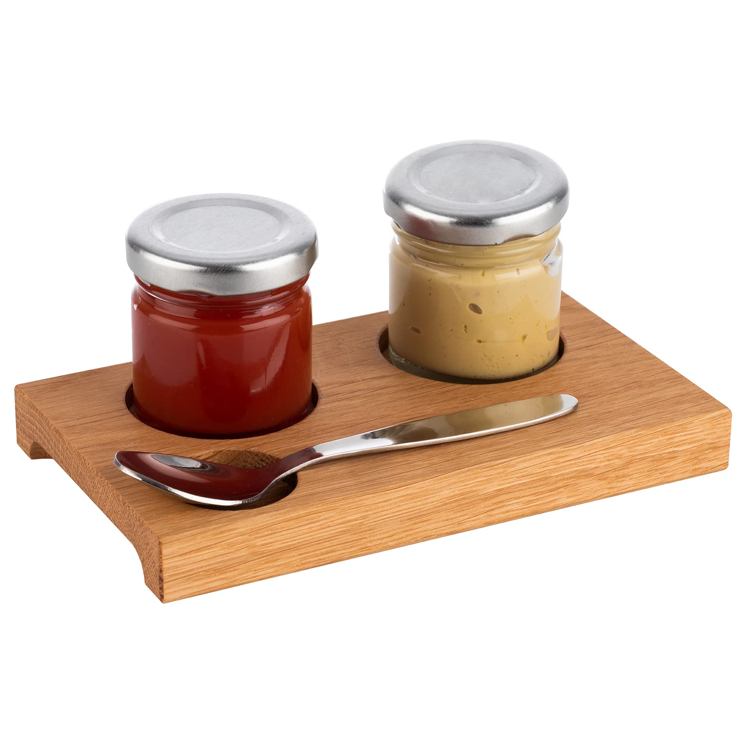 aps-table-835-servierbrett-eiche-15x9-cm-mit-vertiefungen image 3