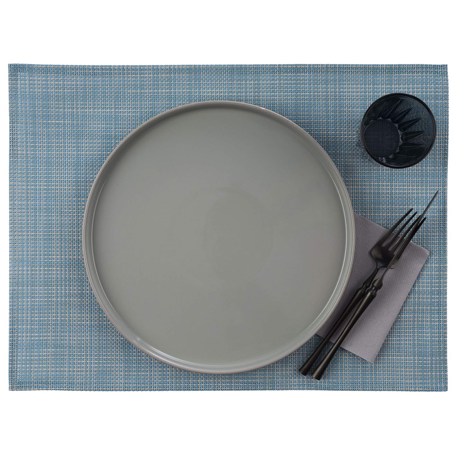 aps-table-tischset-pvc-hellblau-wei-6er-set-33x45 image 4