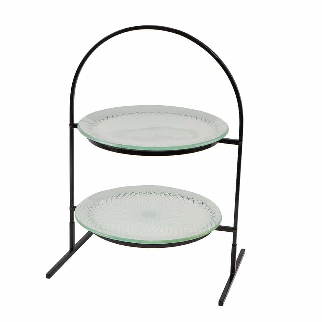 rosseto-kalderon-gst08wfp-etagere-2-st-ckig-glas-schwarz image 3
