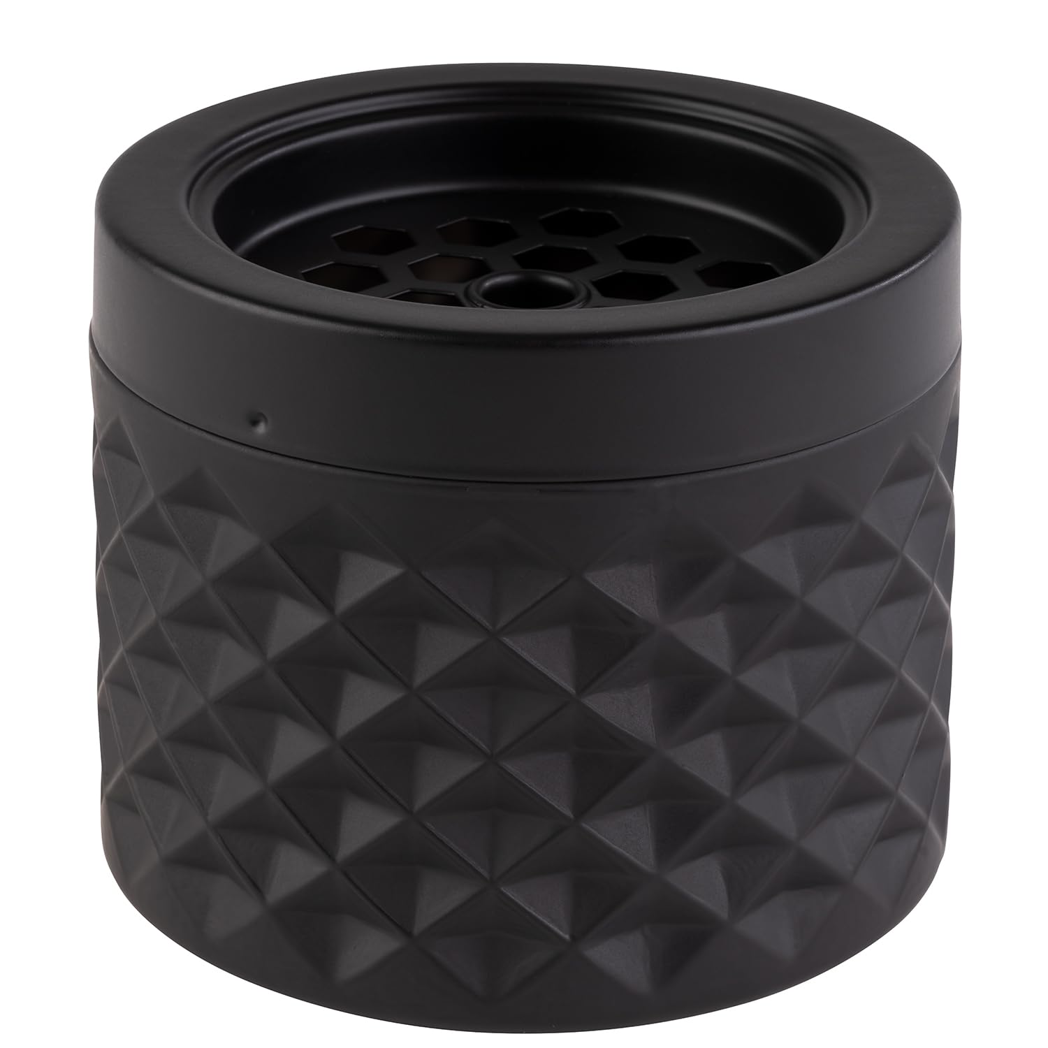 aps-bar-558-windaschenbecher-glas-schwarz-matt-9-5-cm image 1