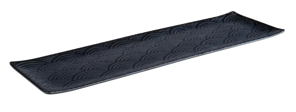 aps-dark-wave-84903-tablett-gn-2-4-melamin-schwarz image 1