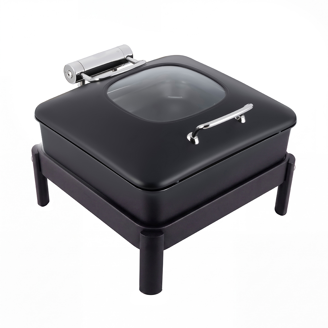 rosseto-vista-gw32eslk-bk-chafing-dish-eckig-schwarz-6-34-qt image 1