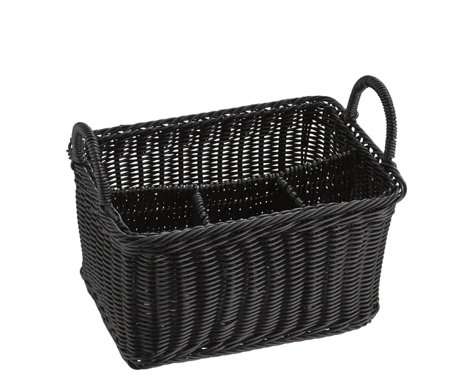aps-profi-line-besteckkorb-economic-schwarz-26-cm-4-f-cher image 1