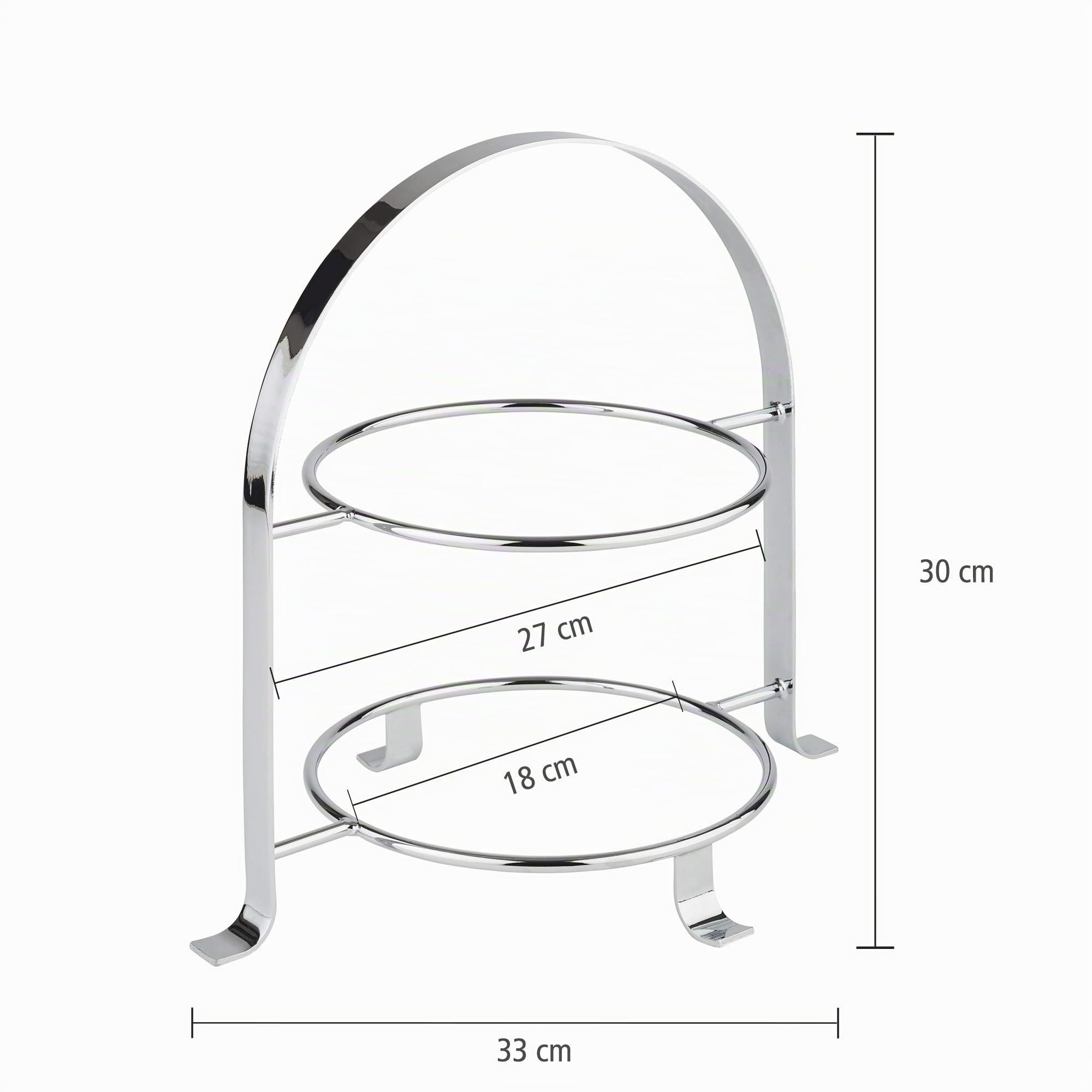 aps-frames-serviergestell-etagere-2-st-ckig-30-cm-chrom image 2
