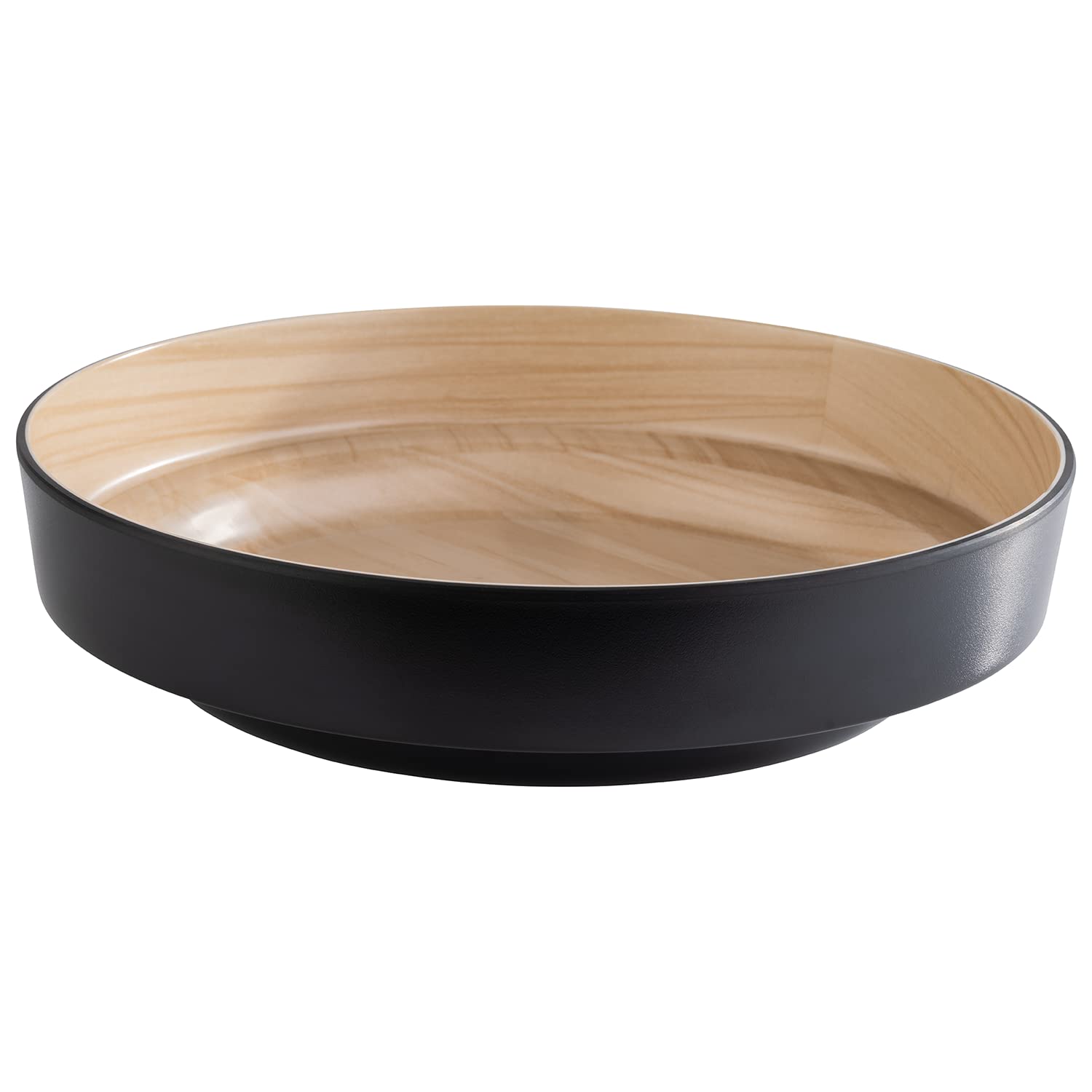 aps-frida-85230-melaminschale-25-5-cm-mit-abtropfeinsatz-holzoptik image 2