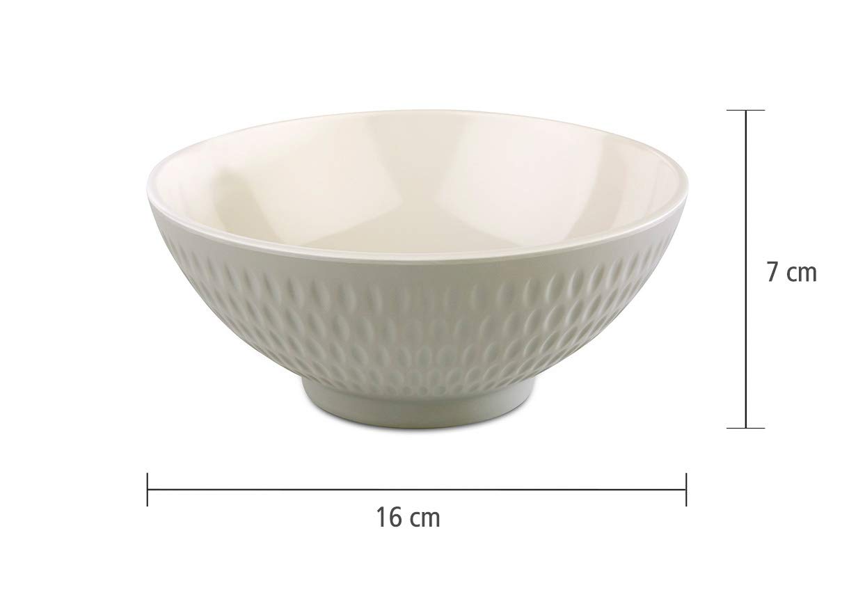 aps-asia-plus-schale-melamin-grau-creme-16-cm-0-6-l-stapelbar image 2