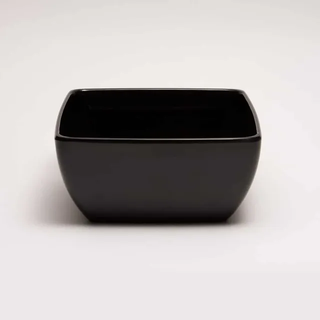 primeware-quality-melamine-bowl-viereckig-13cm-schwarz image 1