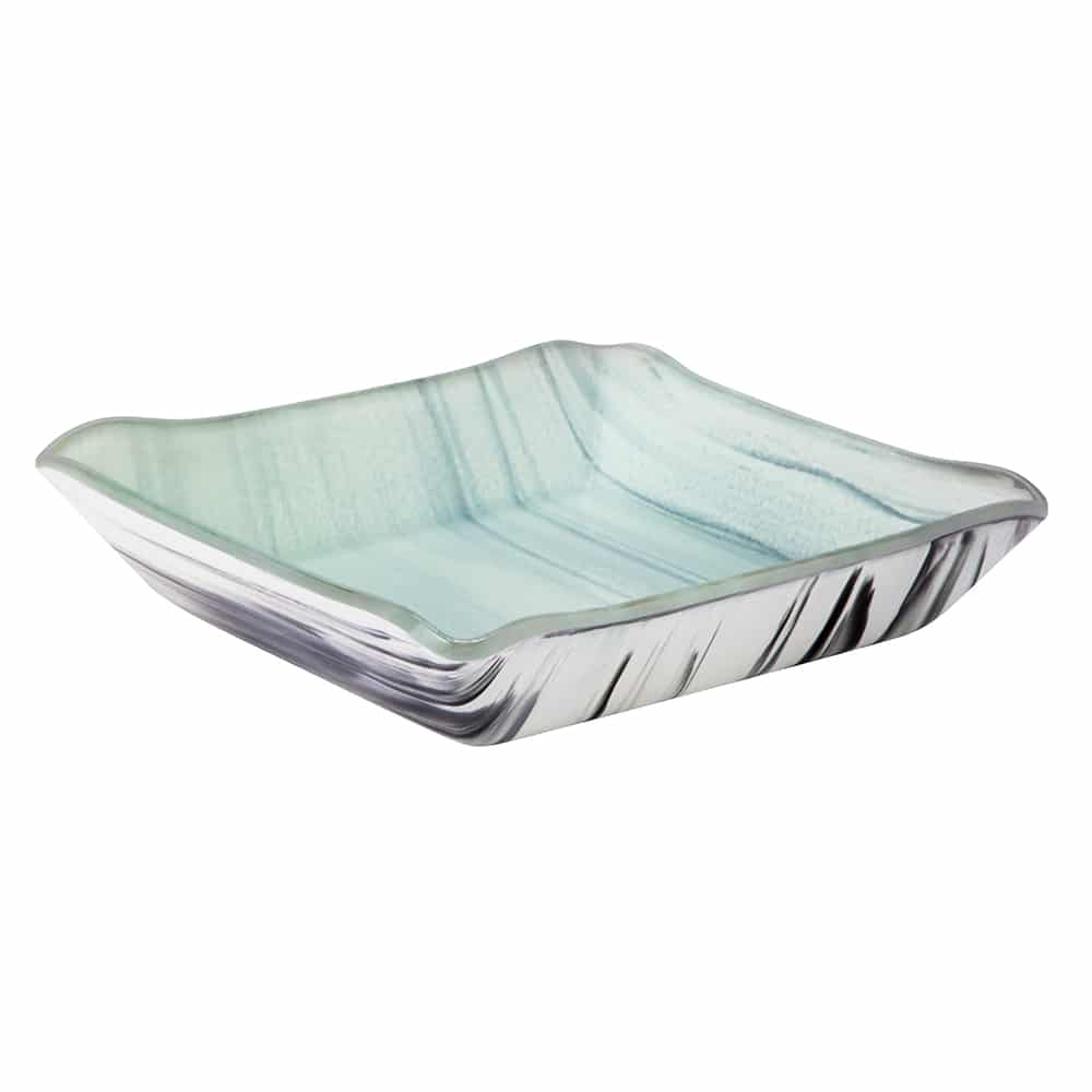 rosseto-ven-glass-aroma-gls063bw-schale-schwarz-wei-eckig image 1