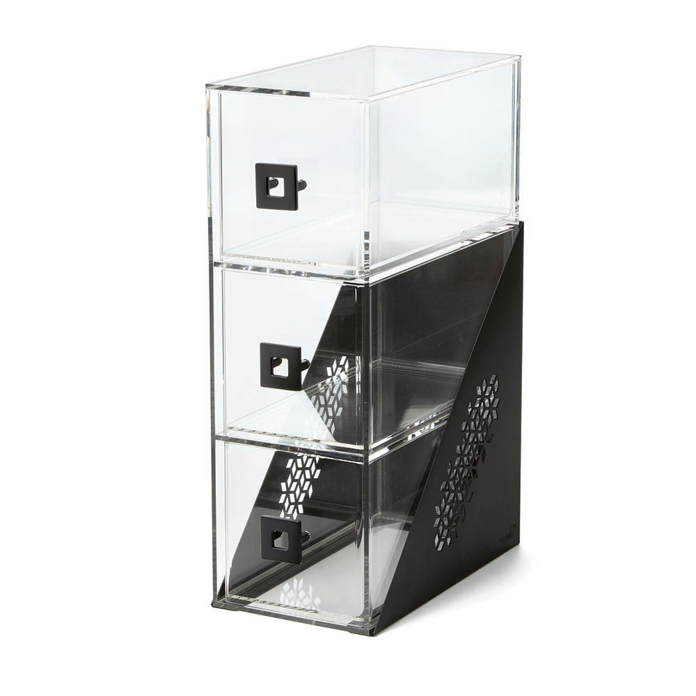 rosseto-mosaic-bd143-b-ckerei-display-3-schubladen-schwarz image 3