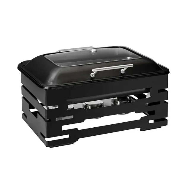 rosseto-multi-chef-sk081-chafing-dish-10-zoll-schwarz image 1