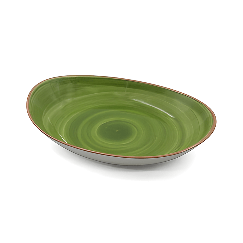 primeware-grand-buffet-schale-oval-porzellan-gr-n-35-5-cm image 1