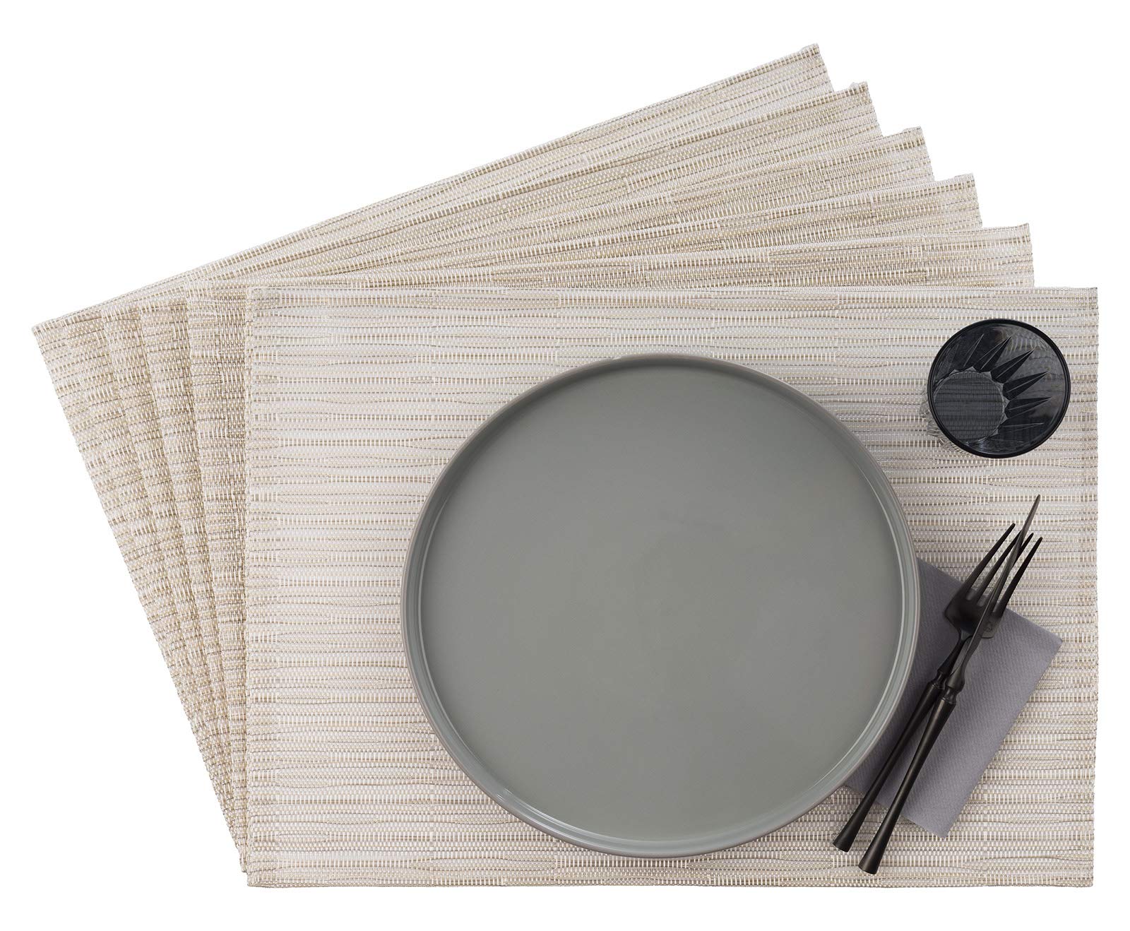 aps-table-60525-tischset-wei-6er-33x45-cm-pvc image 1