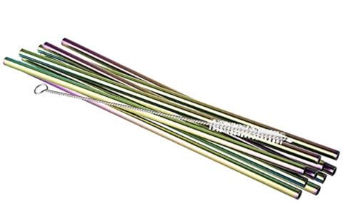 aps-bar-93382-trinkhalme-edelstahl-regenbogen-10er-set image 2