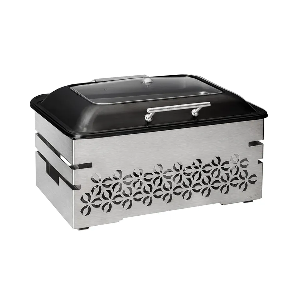 rosseto-iris-sk083-chafing-dish-10-zoll-schwarz-soft-close image 1