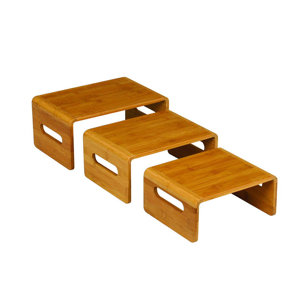 rosseto-sb101-riser-set-bambus-rechteckig-3-teilig image 1