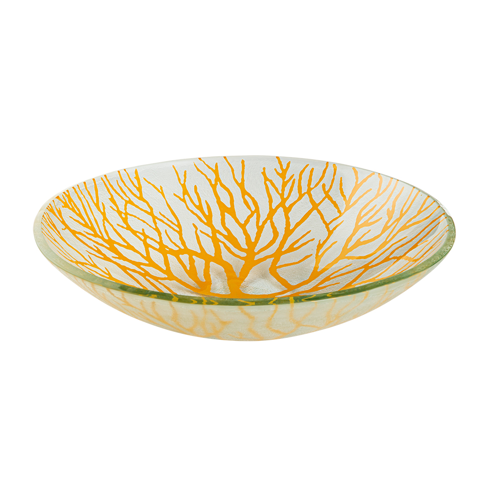 rosseto-ven-glass-kalderon-radici-gls047m-glasschale-mustard-28cm-2er image 1