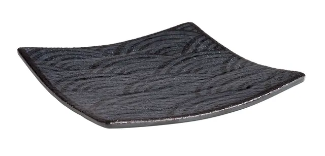 aps-dark-wave-84904-tablett-14x14-cm-schwarz-melamin image 1