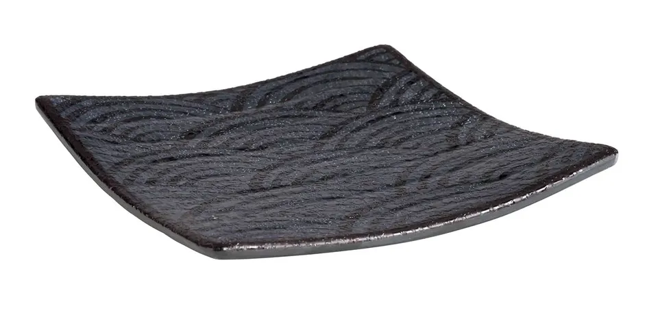 aps-dark-wave-84904-tablett-14x14-cm-schwarz-melamin image 1