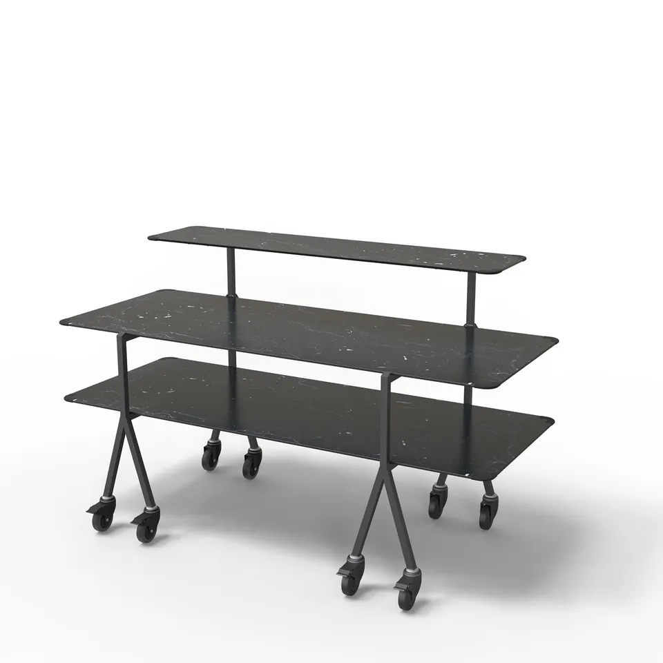 rosseto-modulite-mt-3004bmbw-buffettisch-black-marble-3-ebenen image 1