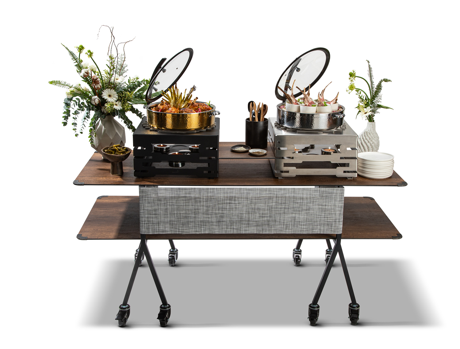 rosseto-sm404-multi-chef-grill-rund-edelstahl-chafing-dish image 2