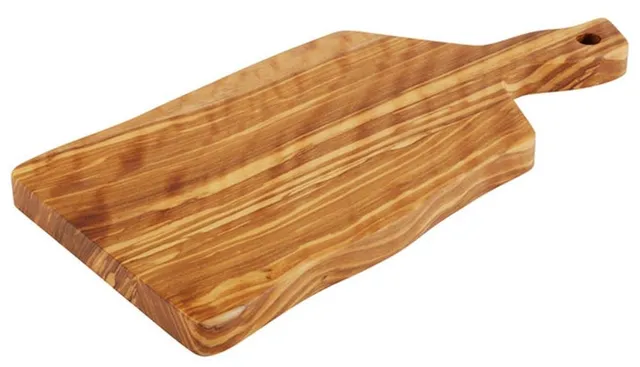 aps-olive-875-servierbrett-olivenholz-19x12-5-cm-griff image 1