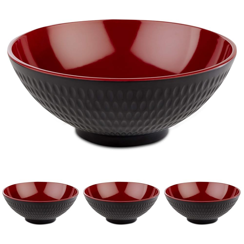 aps-asia-plus-schale-20-cm-1-1-l-schwarz-rot-melamin image 6