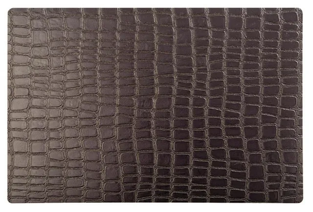 aps-table-60537-tischset-croco-braun-30x45-kunststoff image 1