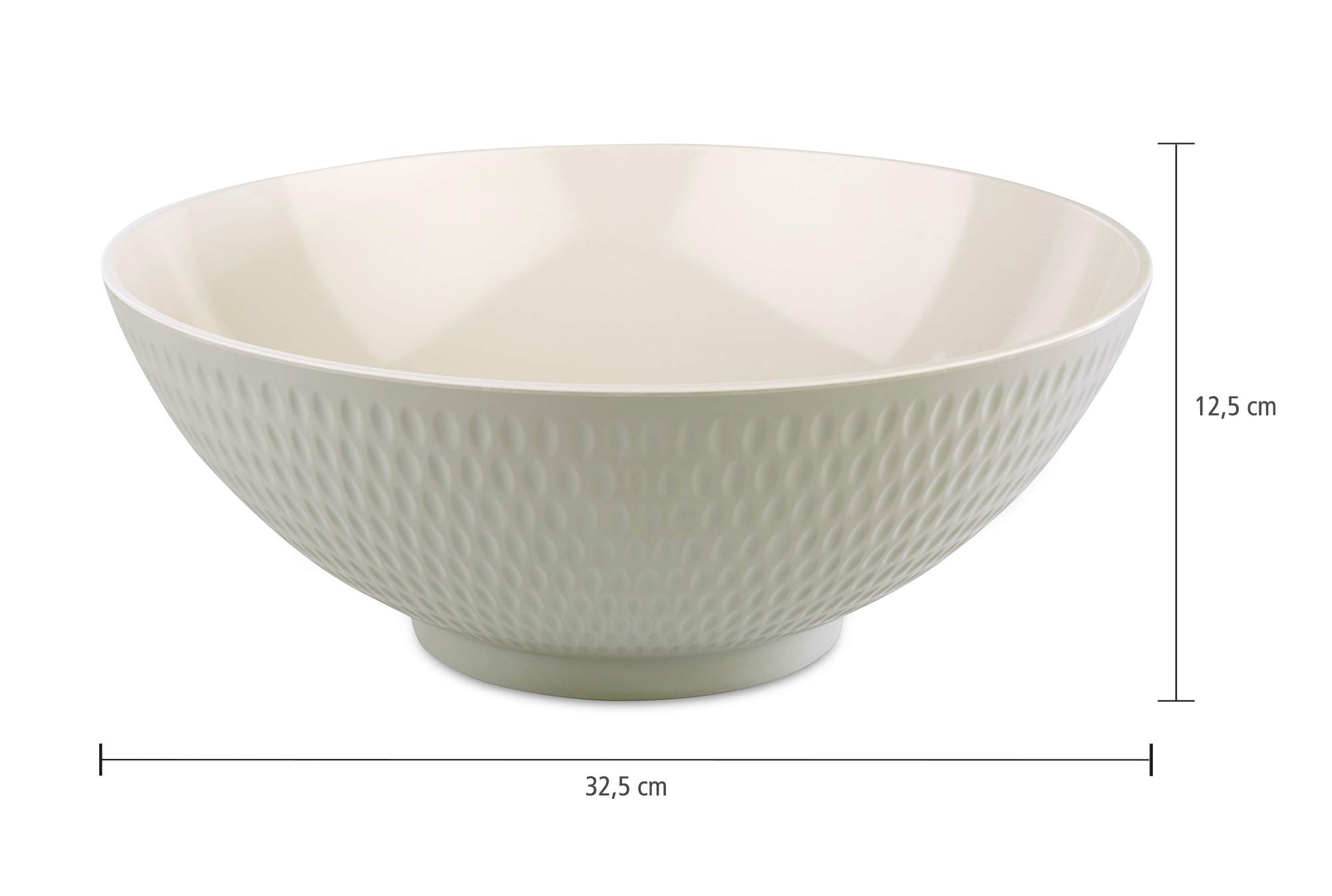 aps-asia-plus-15407-schale-melamin-5-4-l-grau-creme image 2