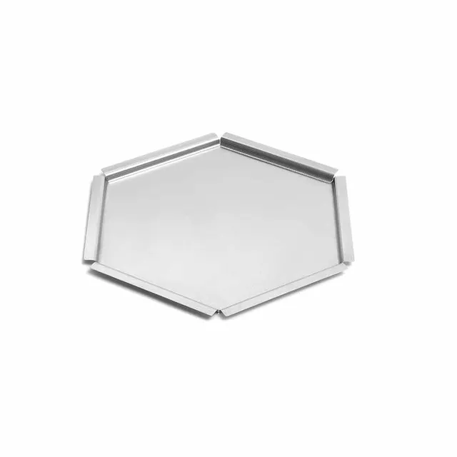 rosseto-honeycomb-sm119-tablett-edelstahl-klein-strukturiert image 1