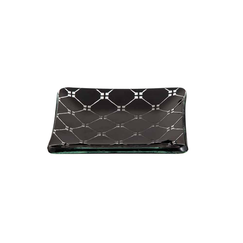 rosseto-gls057b-glasplatte-schwarz-mini-12er-set image 1