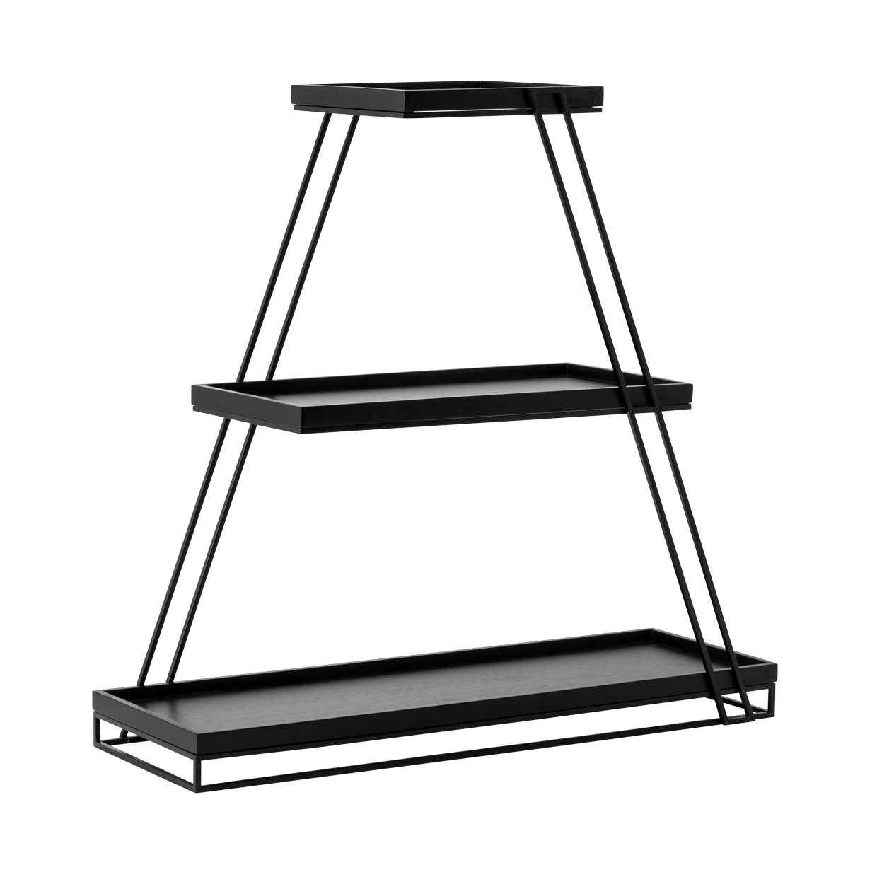 rosseto-skyrize-sr3b-bk-etagere-schwarz-3-ebenen-1-stk image 1