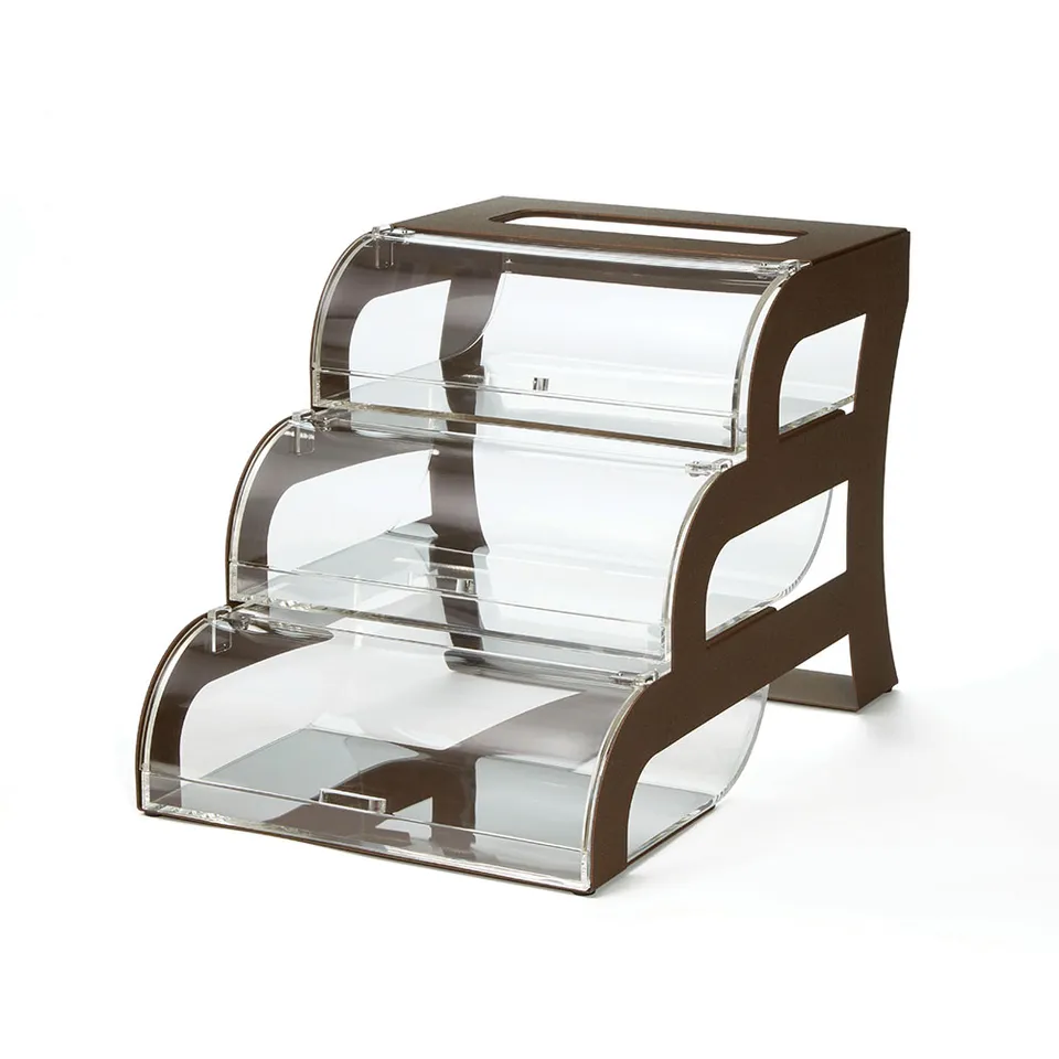 rosseto-bk017-kuchenvitrine-3-st-ckig-bronze-acryl image 1