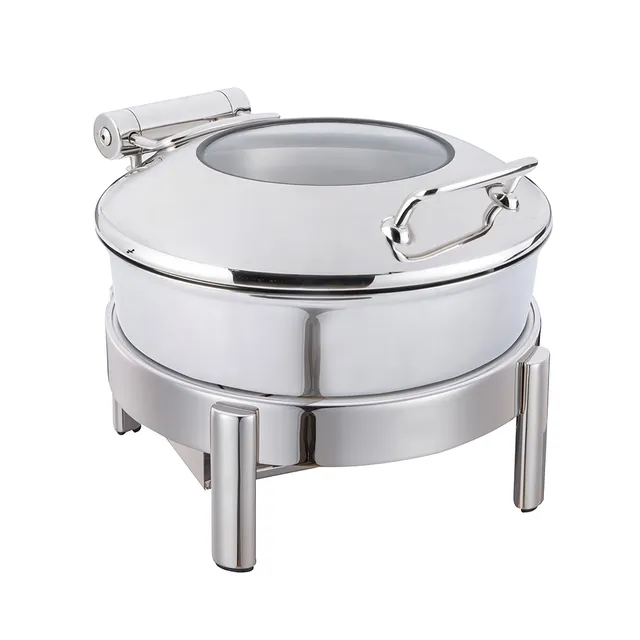 rosseto-vista-gw40eslk-ch-chafing-dish-chrom-rund-4-22-qt-m-gestell image 1