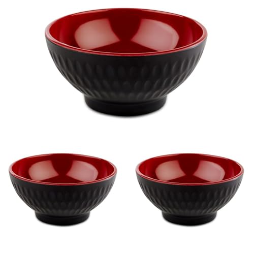 aps-asia-plus-15417-schale-melamin-3er-set-schwarz-rot-9-5-cm image 4